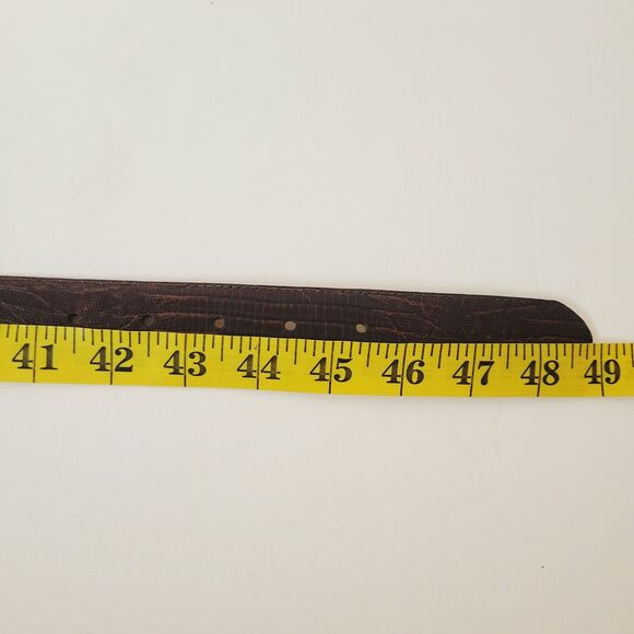 Belt Master Genuine Italian Leather Made In USA Exotic Embossed Size 44 Belt - Picture 6 of 11